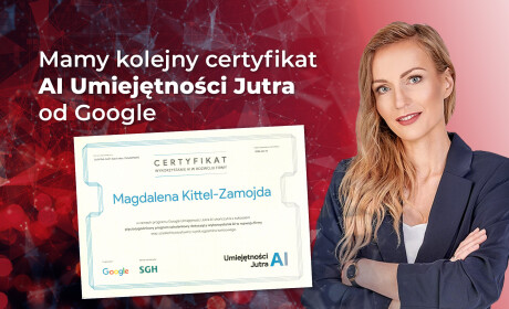 Certyfikat AI Google i SGH dla współwłaścicielki KZ Nieruchomości