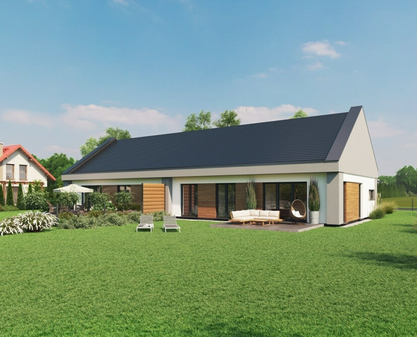 Domy parterowe w zabudowie bliźniaczej na sprzedaż, Piła, Motylewo. 92,10 m2 - 7