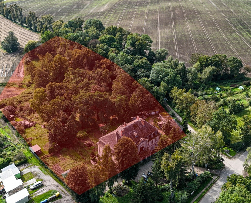 Zabytkowy pałac w Nowinach koło Dzierzgonia na sprzedaż. - 39