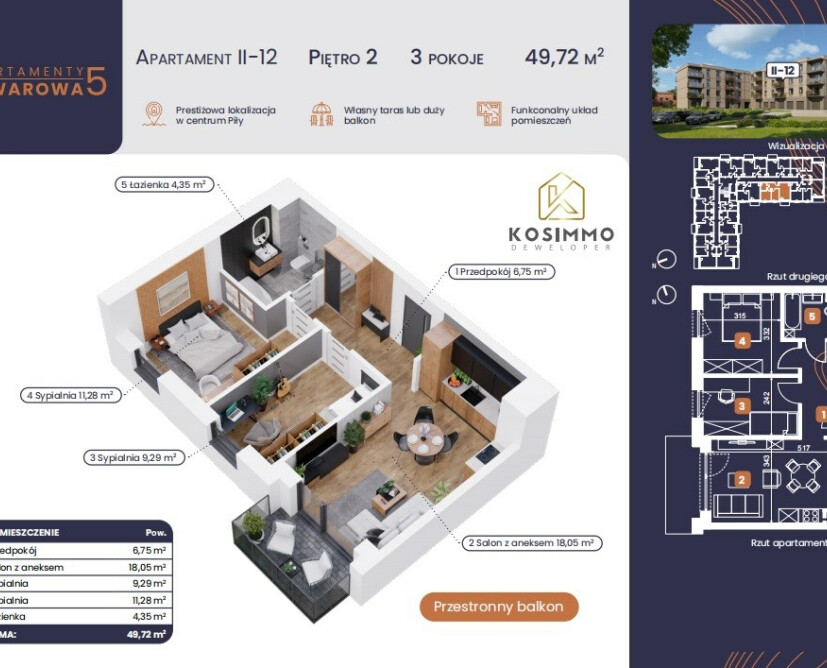 Towarowa 5 – Nowa Inwestycja w Centrum Piły | 0 %prowizji |Cena Deweloepra - 1