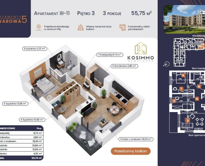Towarowa 5 – Nowa Inwestycja w Centrum Piły | 0 %prowizji |Cena Deweloepra - 3