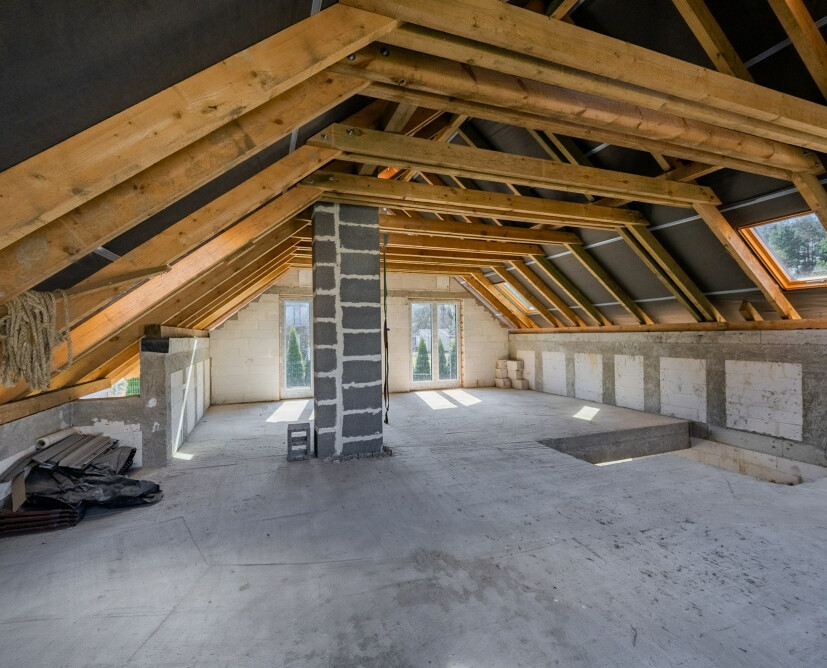 Dom w stanie surowym zamkniętym, Stara Łubianka, działka 1252 m2, projekt ARCHON - 14