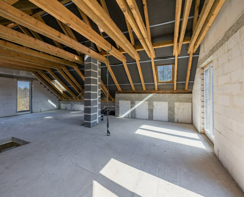Dom w stanie surowym zamkniętym, Stara Łubianka, działka 1252 m2, projekt ARCHON - 15