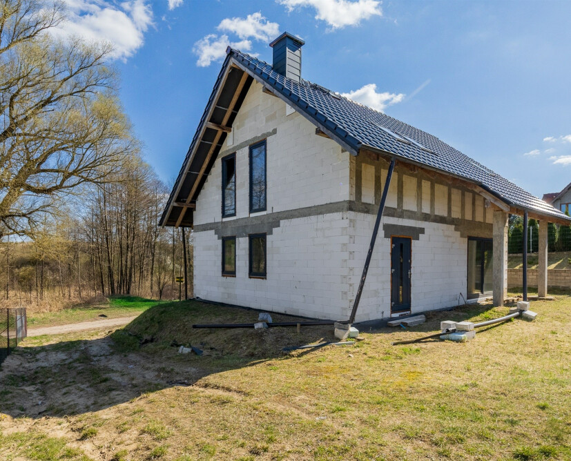 Dom w stanie surowym zamkniętym, Stara Łubianka, działka 1252 m2, projekt ARCHON - 6