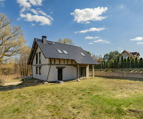 Dom w stanie surowym zamkniętym, Stara Łubianka, działka 1252 m2, projekt ARCHON - 3