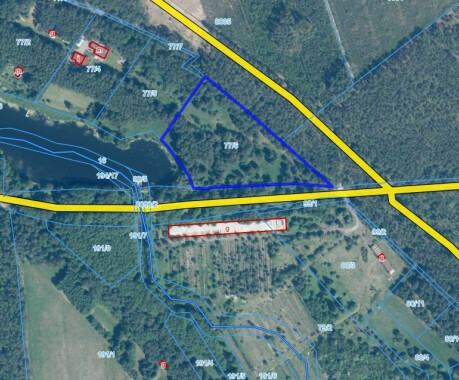 Działka siedliskowa nad rzeką Piławą – 1,6481 ha, Zabrodzie, gmina Szydłowo - 2