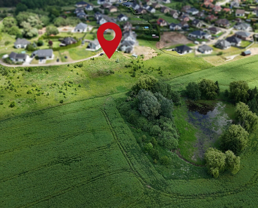 Zawada  koło Piły, gmina Szydłowo, działka budowlna (dom wolnostojący) z dobrym widokiem na sprzedaż. - 1